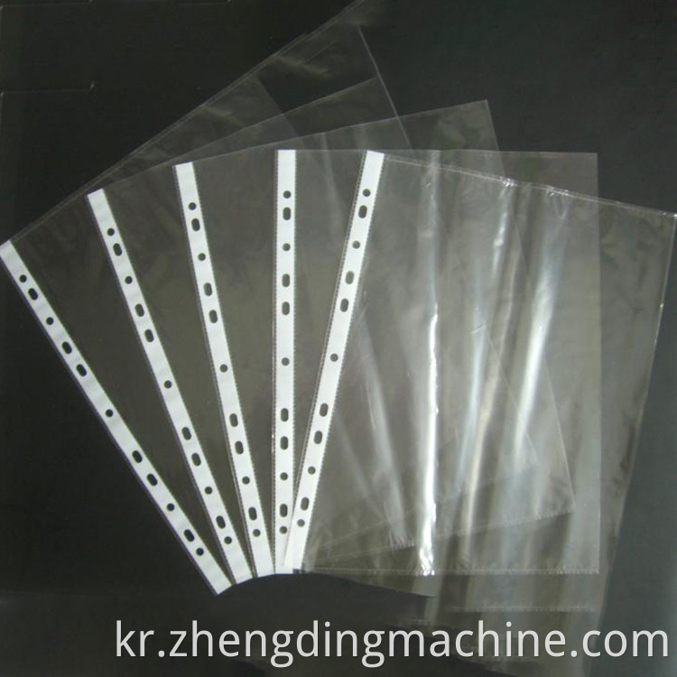 sample of sheet protector making machine